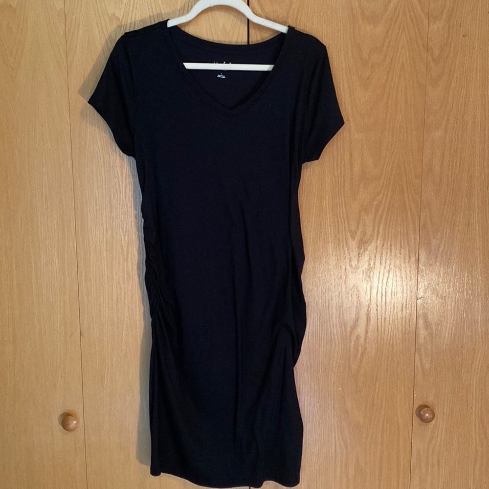 Isabel Maternity Large Women’s Black Tshirt Dress